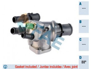 FAE 5341388 termostatas, aušinimo skystis 
 Aušinimo sistema -> Termostatas/tarpiklis -> Thermostat
46790294, 60816317, 60816681