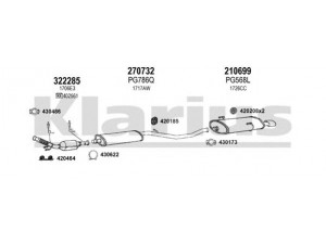 KLARIUS 631065E išmetimo sistema 
 Išmetimo sistema -> Išmetimo sistema, visa