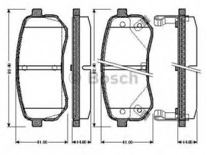 BOSCH 0 986 TB2 893 stabdžių trinkelių rinkinys, diskinis stabdys 
 Techninės priežiūros dalys -> Papildomas remontas
58302 07A00, 58302 07A10