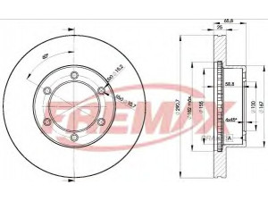 FREMAX BD-3520 stabdžių diskas 
 Stabdžių sistema -> Diskinis stabdys -> Stabdžių diskas
43512-35200