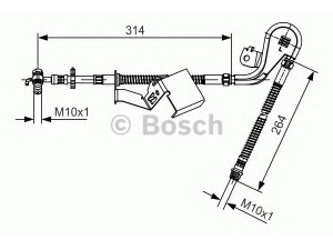 BOSCH 1 987 481 470 stabdžių žarnelė 
 Stabdžių sistema -> Stabdžių žarnelės
4806 F9, 4806 F9