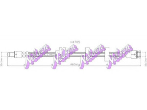 Brovex-Nelson H4705 stabdžių žarnelė 
 Stabdžių sistema -> Stabdžių žarnelės
51700558, 46556045