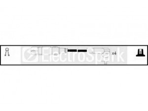 STANDARD OEK996 uždegimo laido komplektas 
 Kibirkšties / kaitinamasis uždegimas -> Uždegimo laidai/jungtys
030 905 409 C, 030 905 430 N, 030 905 430 P
