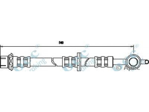 APEC braking HOS3512 stabdžių žarnelė 
 Stabdžių sistema -> Stabdžių žarnelės
9008094203, 9094702A46