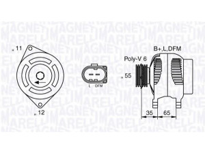 MAGNETI MARELLI 063377014010 kintamosios srovės generatorius 
 Elektros įranga -> Kint. sr. generatorius/dalys -> Kintamosios srovės generatorius
50502479, 60699935