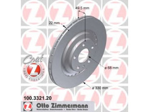 ZIMMERMANN 100.3321.20 stabdžių diskas 
 Dviratė transporto priemonės -> Stabdžių sistema -> Stabdžių diskai / priedai
4F0 615 601 F