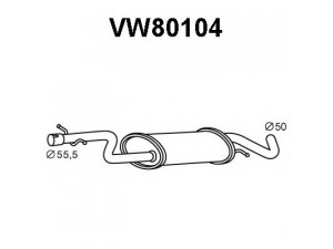VENEPORTE VW80104 priekinis duslintuvas
1K0253209AC