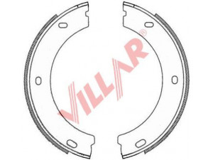 VILLAR 629.0758 stabdžių trinkelių komplektas 
 Techninės priežiūros dalys -> Papildomas remontas
424179, 4241E9, 4241G5, 4241J3