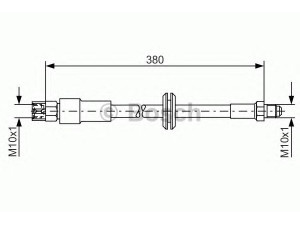 BOSCH 1 987 476 140 stabdžių žarnelė 
 Stabdžių sistema -> Stabdžių žarnelės
443 611 707 C