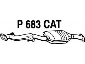 FENNO P683CAT katalizatoriaus keitiklis 
 Išmetimo sistema -> Katalizatoriaus keitiklis
BM90309H, 17460-74020