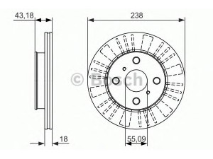 BOSCH 0 986 479 867 stabdžių diskas 
 Dviratė transporto priemonės -> Stabdžių sistema -> Stabdžių diskai / priedai
43512 16070, 43512 16120