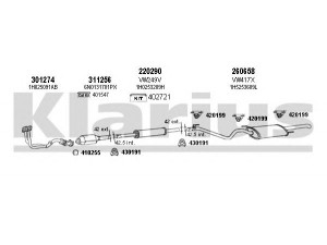 KLARIUS 930619E išmetimo sistema 
 Išmetimo sistema -> Išmetimo sistema, visa