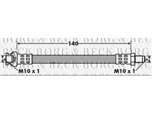 BORG & BECK BBH7428 stabdžių žarnelė 
 Stabdžių sistema -> Stabdžių žarnelės
55700975, 6R0611764B, 55700975