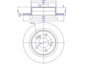 CAR 142.469 stabdžių diskas 
 Stabdžių sistema -> Diskinis stabdys -> Stabdžių diskas
124.423.05.12