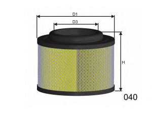 MISFAT R436 oro filtras 
 Filtrai -> Oro filtras
1449296, WE0113Z40, 178010C010