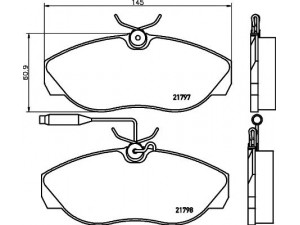 HELLA PAGID 8DB 355 018-141 stabdžių trinkelių rinkinys, diskinis stabdys 
 Techninės priežiūros dalys -> Papildomas remontas
425116, 425117, 425451, E172031