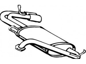 WALKER 14690 galinis duslintuvas 
 Išmetimo sistema -> Duslintuvas
MB577683, MB687511