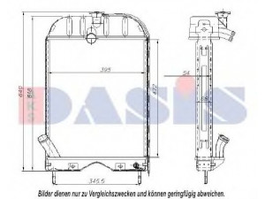 AKS DASIS 440116N radiatorius, variklio aušinimas