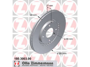 ZIMMERMANN 180.3003.00 stabdžių diskas 
 Dviratė transporto priemonės -> Stabdžių sistema -> Stabdžių diskai / priedai
4246.G1, 4246.T9, 4246.V0, 4246.V3