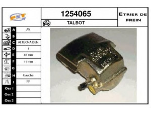 SNRA 1254065 stabdžių apkaba
13574000, 49735B