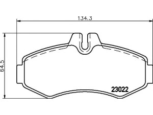 HELLA PAGID 8DB 355 008-631 stabdžių trinkelių rinkinys, diskinis stabdys 
 Techninės priežiūros dalys -> Papildomas remontas
0004214110, 0034200120, 0034205420