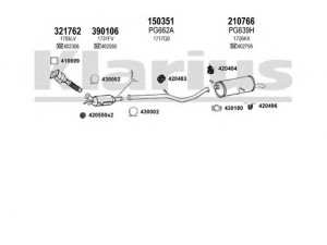 KLARIUS 630938E išmetimo sistema 
 Išmetimo sistema -> Išmetimo sistema, visa