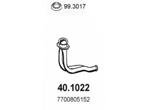 ASSO 40.1022 išleidimo kolektorius 
 Išmetimo sistema -> Išmetimo vamzdžiai
7700805152