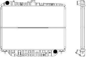 SAKURA  Automotive 1201-0207 radiatorius, variklio aušinimas