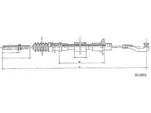 CABOR 10.2652 sankabos trosas 
 Dviratė transporto priemonės -> Kabeliai ir tachometro velenaai -> Sankabos trosas
669096, 90125946
