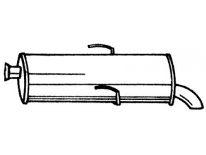 AKS DASIS SG45624 galinis duslintuvas 
 Išmetimo sistema -> Duslintuvas
172697