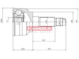 KAMOKA 7068 jungčių komplektas, kardaninis velenas 
 Ratų pavara -> Sujungimai/komplektas
0K21125400, 0K21125600, OK202-25-400