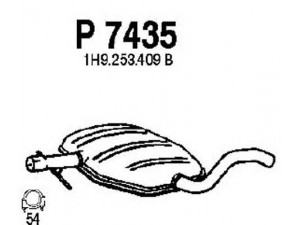 FENNO P7435 vidurinis duslintuvas 
 Išmetimo sistema -> Duslintuvas
1H9253409B, 1H9253409D, 1H9253409F