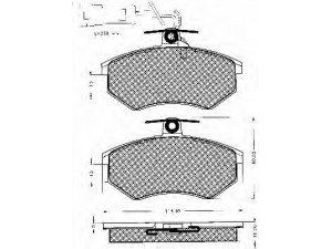 BSF 10257 stabdžių trinkelių rinkinys, diskinis stabdys 
 Techninės priežiūros dalys -> Papildomas remontas
853698151E