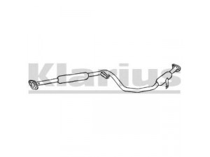 KLARIUS CL248T vidurinis duslintuvas 
 Išmetimo sistema -> Duslintuvas
MR224077