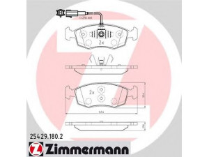 ZIMMERMANN 25429.180.2 stabdžių trinkelių rinkinys, diskinis stabdys 
 Techninės priežiūros dalys -> Papildomas remontas
773 65 729, 773 65 811, 773 66 270