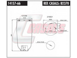 CASALS B2370 dėklas, pneumatinė pakaba