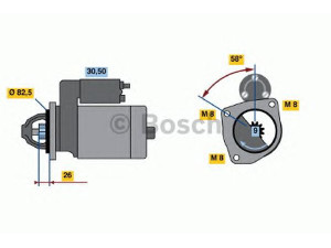 BOSCH 0 001 218 121 starteris 
 Elektros įranga -> Starterio sistema -> Starteris