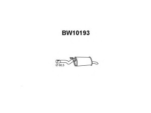VENEPORTE BW10193 galinis duslintuvas 
 Išmetimo sistema -> Duslintuvas
18301436535, 18301436536