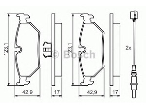 BOSCH 0 986 424 027 stabdžių trinkelių rinkinys, diskinis stabdys 
 Techninės priežiūros dalys -> Papildomas remontas
71769053, 9404251248, 4251 11, 4251 12