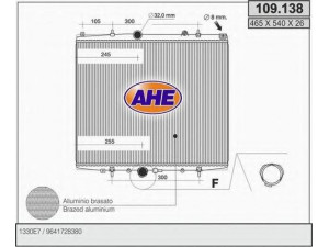 AHE 109.138 radiatorius, variklio aušinimas 
 Aušinimo sistema -> Radiatorius/alyvos aušintuvas -> Radiatorius/dalys
1330E7
