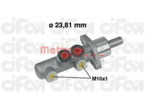 METZGER 202-259 pagrindinis cilindras, stabdžiai 
 Stabdžių sistema -> Pagrindinis stabdžių cilindras
4A0 611 019A, 4A0 611 019D, 4A0 611 021A