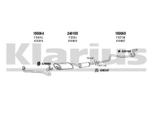 KLARIUS 361086E išmetimo sistema 
 Išmetimo sistema -> Išmetimo sistema, visa