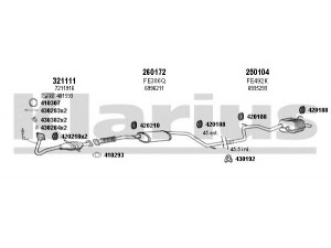 KLARIUS 360987E išmetimo sistema 
 Išmetimo sistema -> Išmetimo sistema, visa