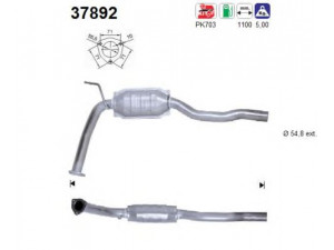 AS 37892 katalizatoriaus keitiklis 
 Išmetimo sistema -> Katalizatoriaus keitiklis
023131701PX