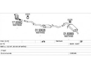 MTS C050346010224 išmetimo sistema