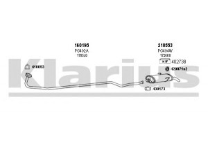KLARIUS 630434E išmetimo sistema