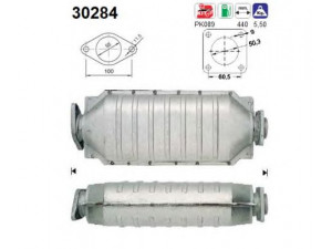 AS 30284 katalizatoriaus keitiklis 
 Išmetimo sistema -> Katalizatoriaus keitiklis
6001025163, 7700847556