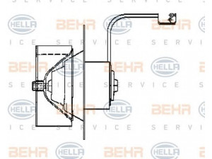 HELLA 8EW 009 160-511 vidaus pūtiklis 
 Šildymas / vėdinimas -> Orpūtė/dalys
000 830 77 08, A 000 830 77 08