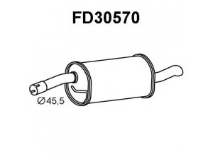 VENEPORTE FD30570 galinis duslintuvas 
 Išmetimo sistema -> Duslintuvas
1383126, 1578075