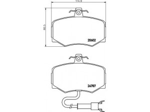 MINTEX MGB461 stabdžių trinkelių rinkinys, diskinis stabdys 
 Techninės priežiūros dalys -> Papildomas remontas
JLM1281